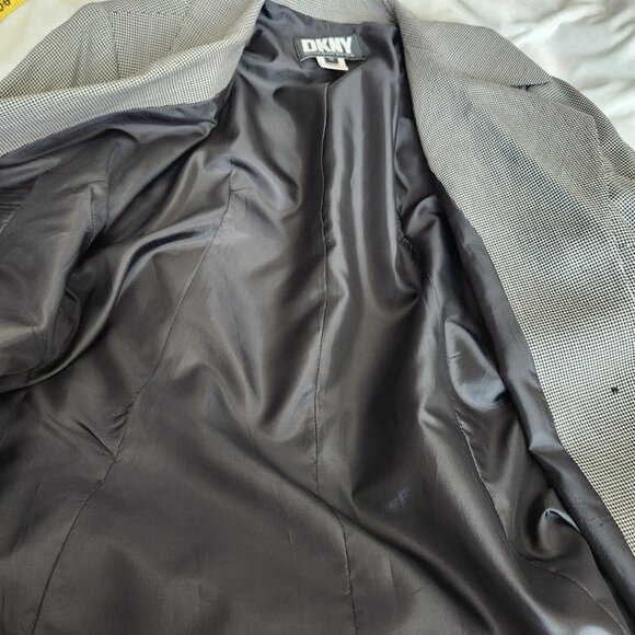 Vintage DKNY Wool Blazer Jacket Size 12 Dead Stock USA Union Made MSRP $405 NWT - Picture 5 of 16